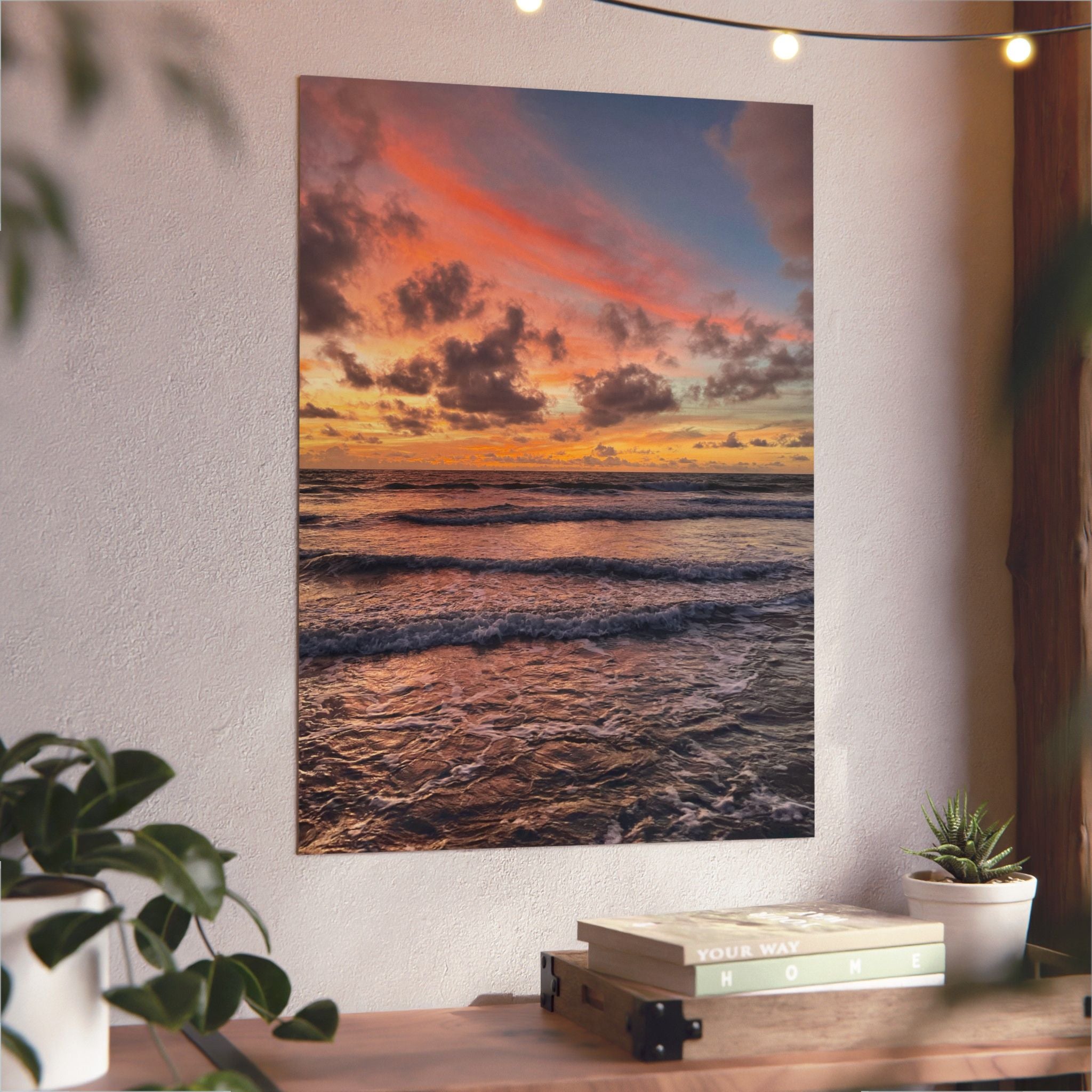 Aluminium Kunstdruck Sunrise Beach