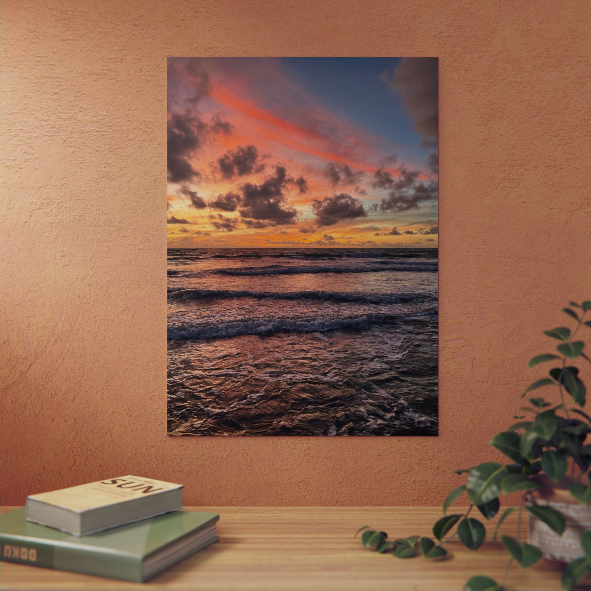 Aluminium Kunstdruck Sunrise Beach