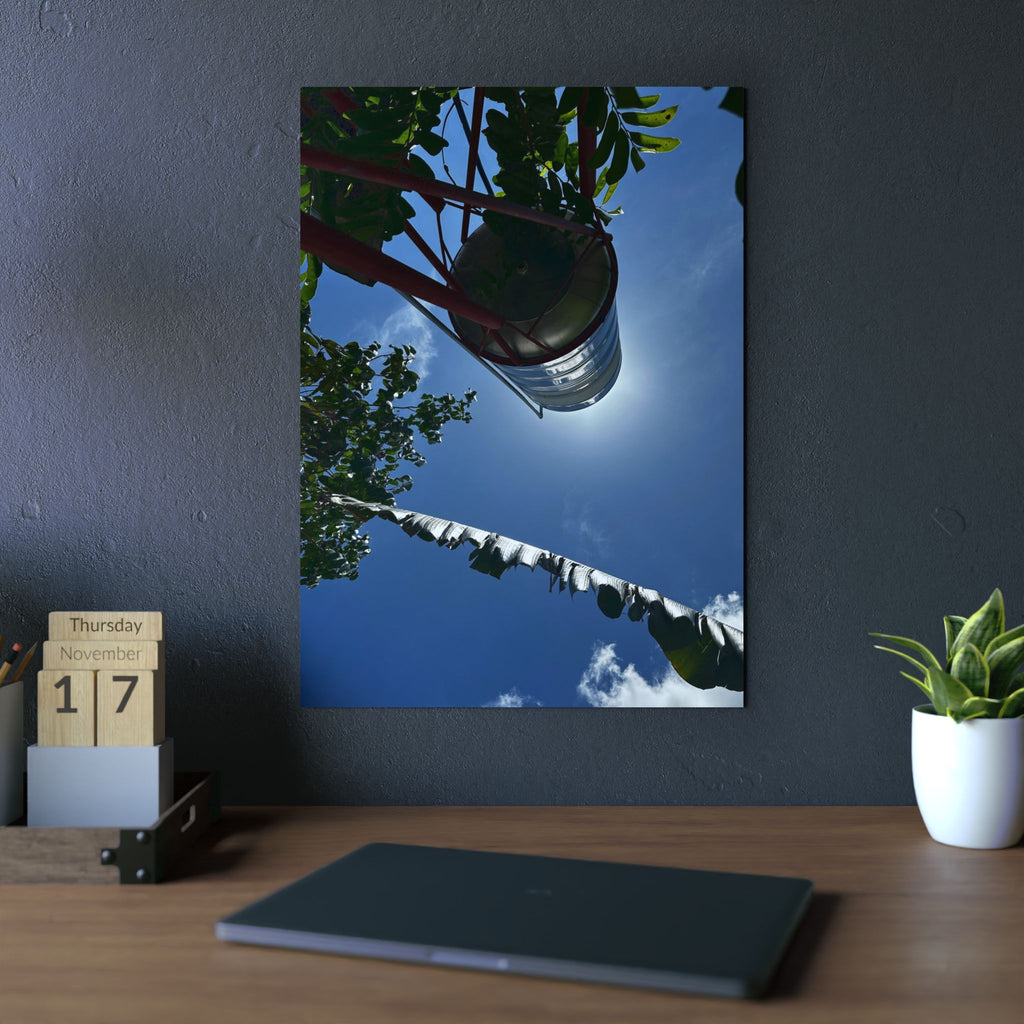 Aluminium Kunstdruck hidden sun