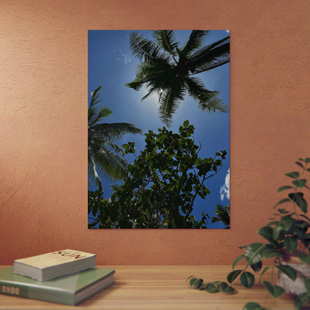 Aluminium Kunstdruck pinoy palms