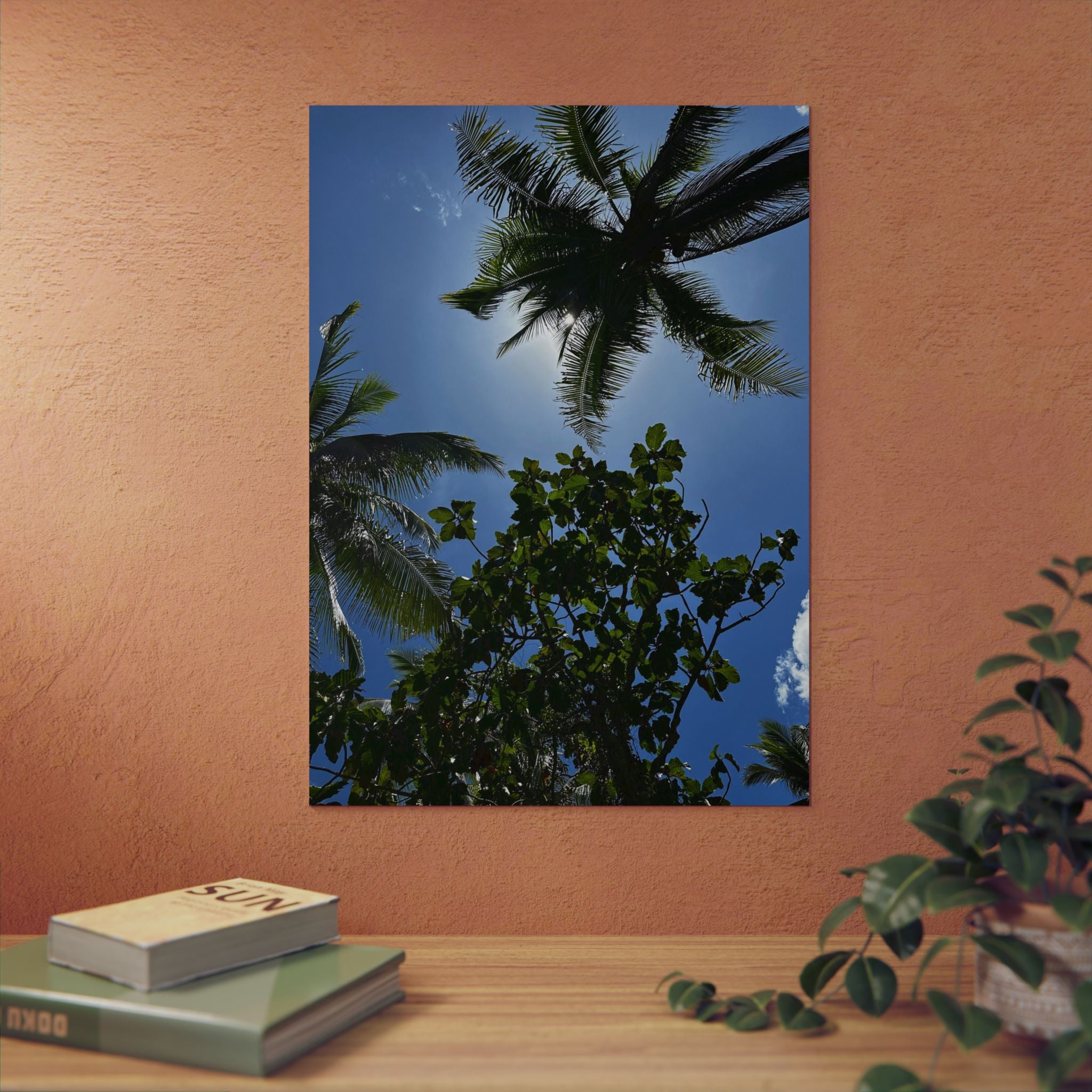 Aluminium Kunstdruck pinoy palms