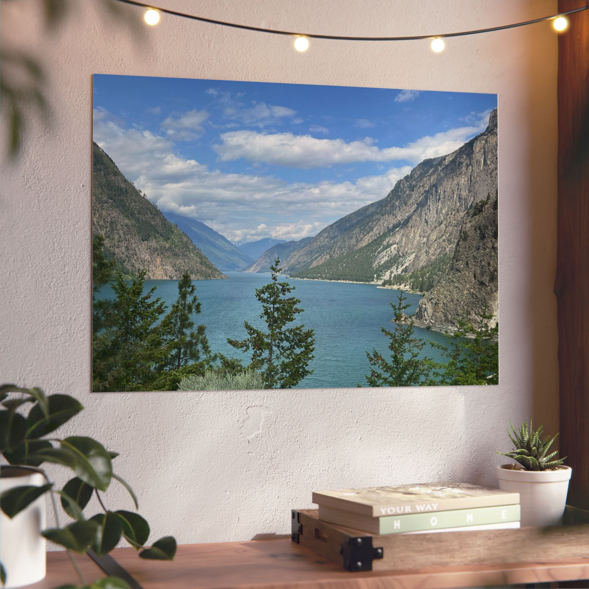 Aluminium Kunstdruck canadian mountain