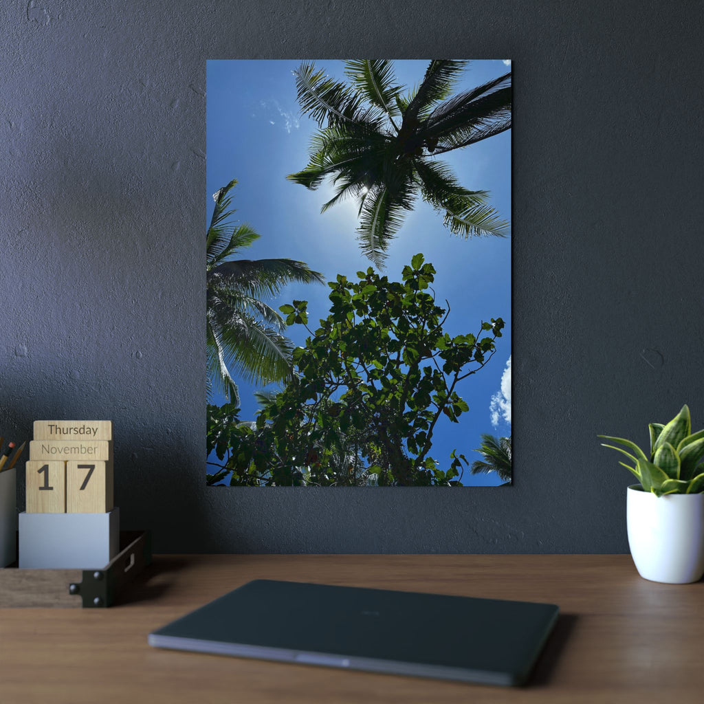Aluminium Kunstdruck pinoy palms