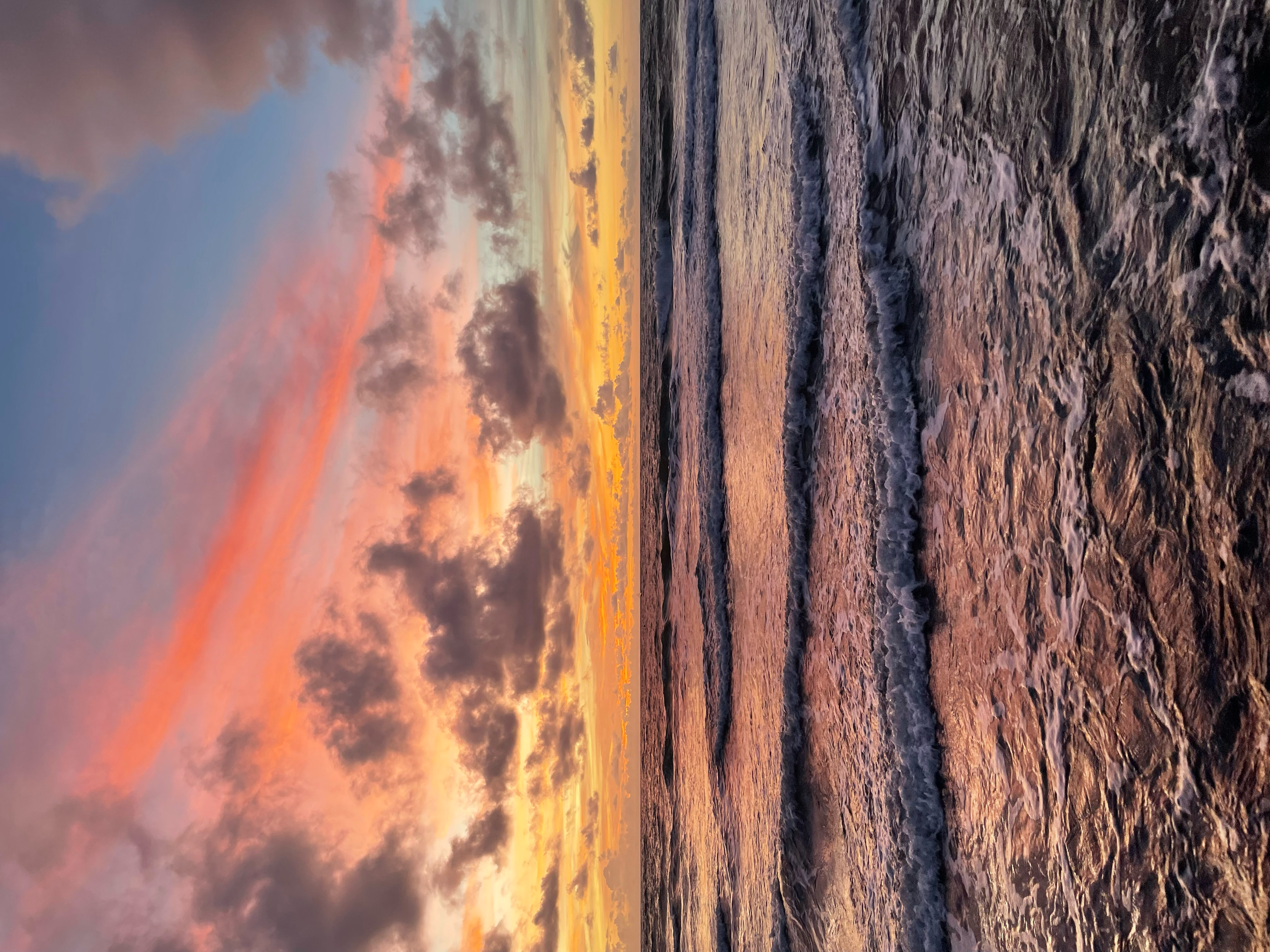 Aluminium Kunstdruck Sunrise Beach