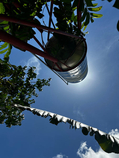 Detailansicht Aluminium Kunstdruck Hidden Sun – mattes Metallbild, UV-beständig und kratzfest 