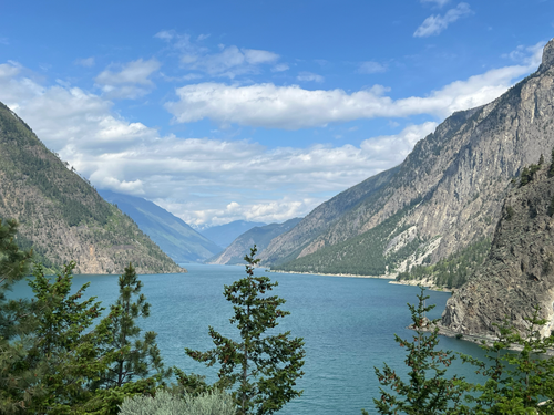 Detailansicht Aluminium Kunstdruck Canadian Mountain – mattes Metallbild, UV-beständig und kratzfest 