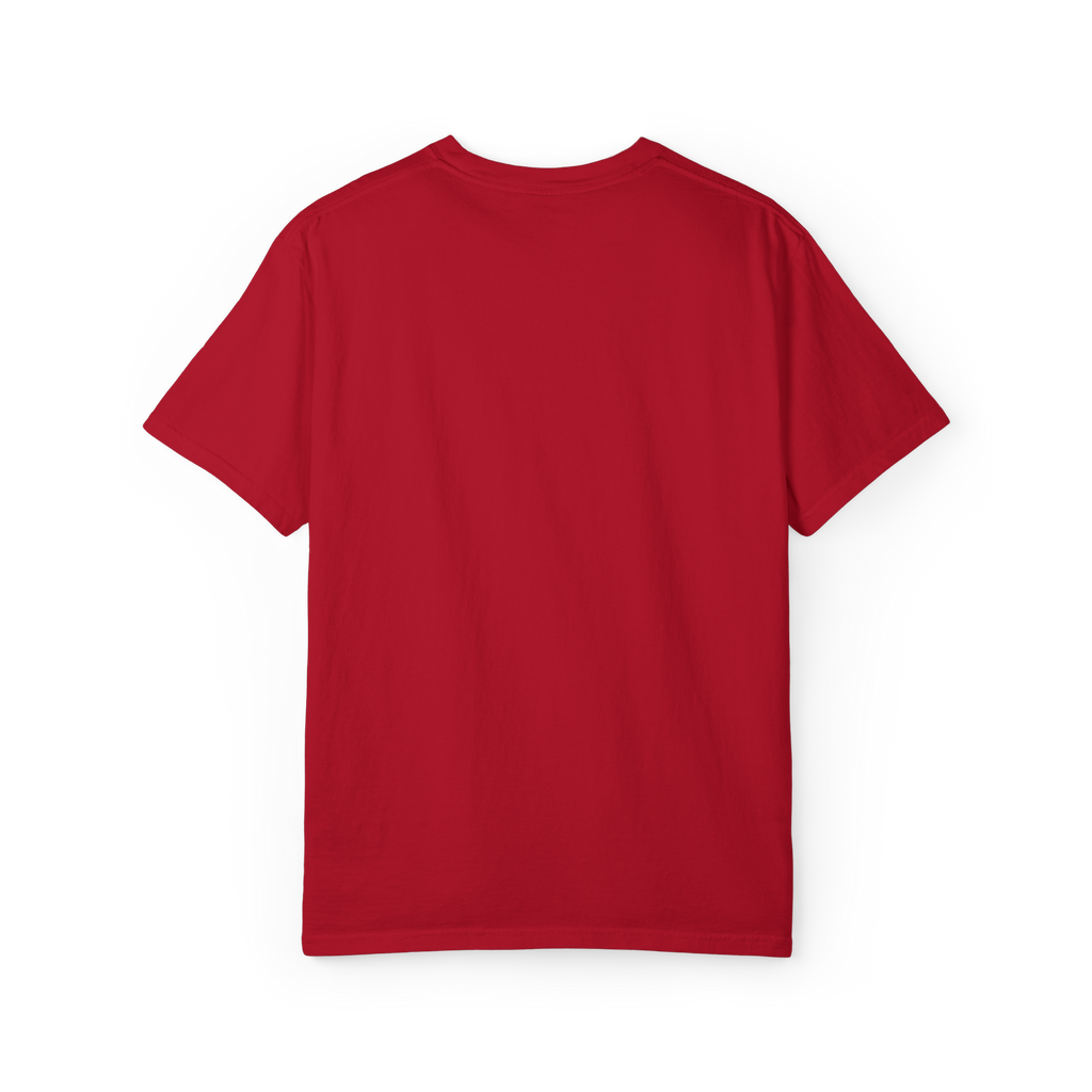 T-shirt red&yellow, minimalistisches Design
