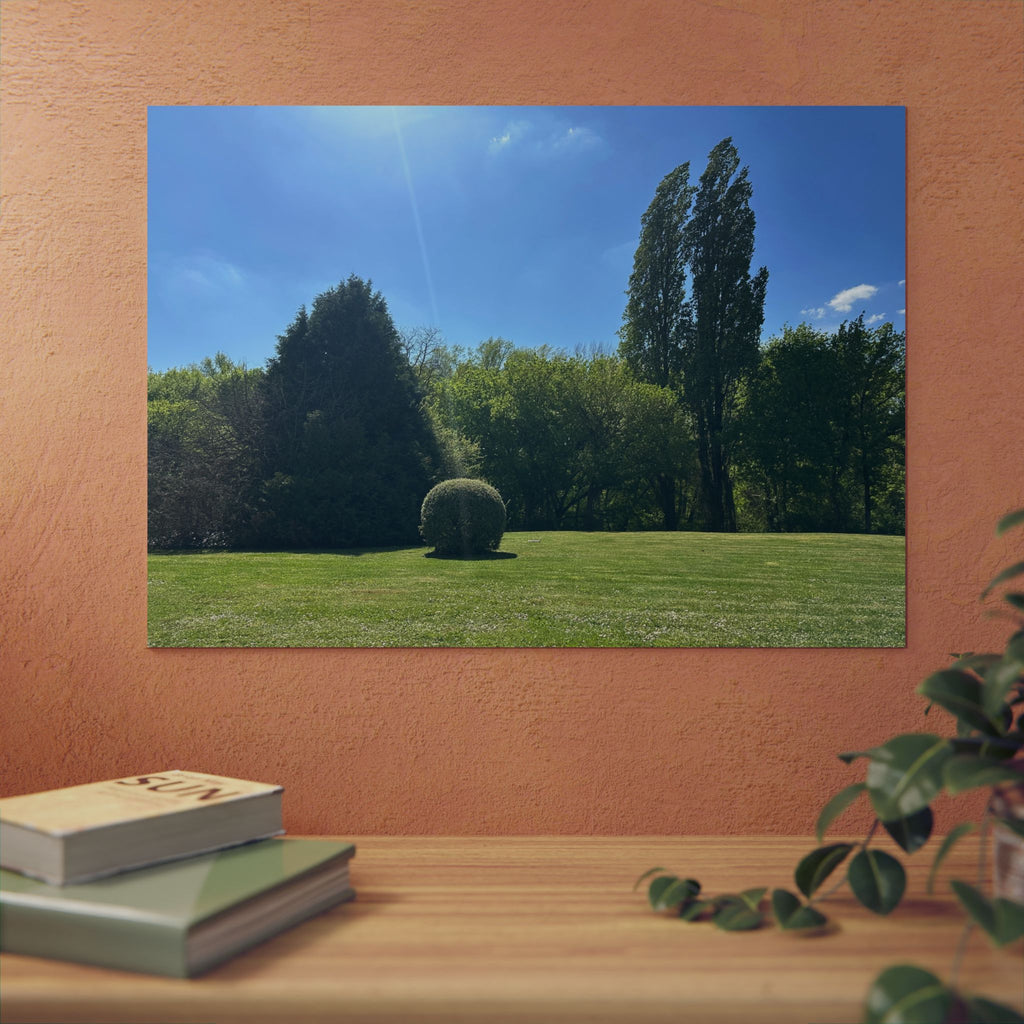 Aluminium Kunstdruck french garden