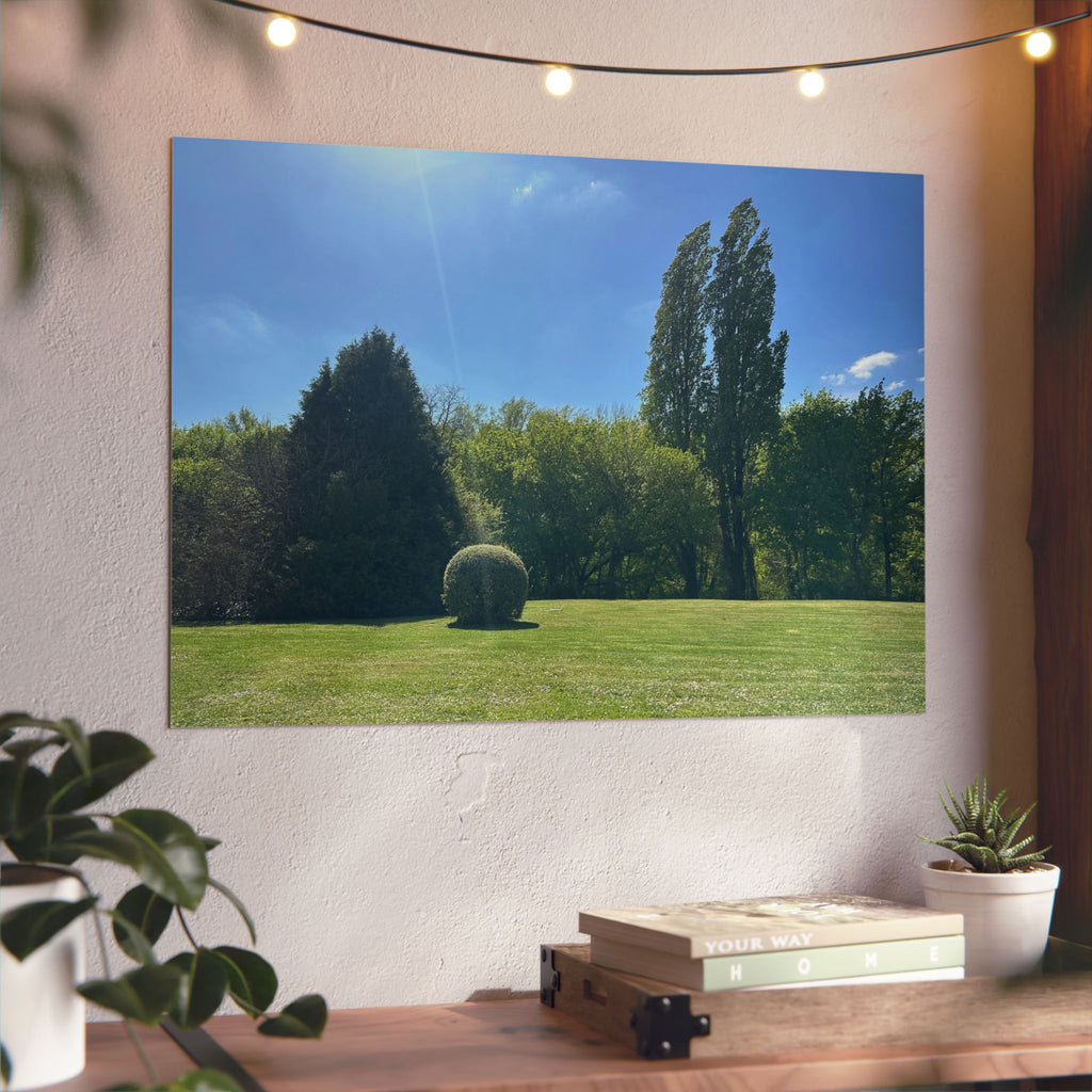 Aluminium Kunstdruck french garden