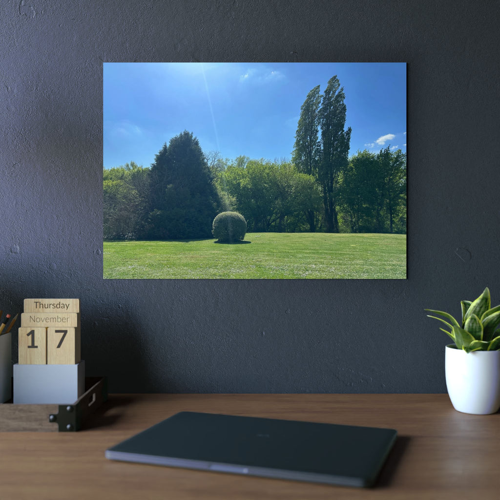 Aluminium Kunstdruck french garden