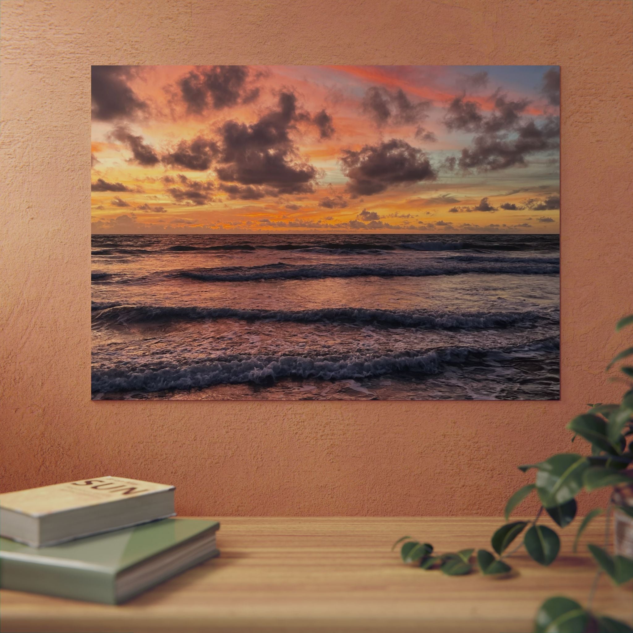 Aluminium Kunstdruck Sunrise Beach
