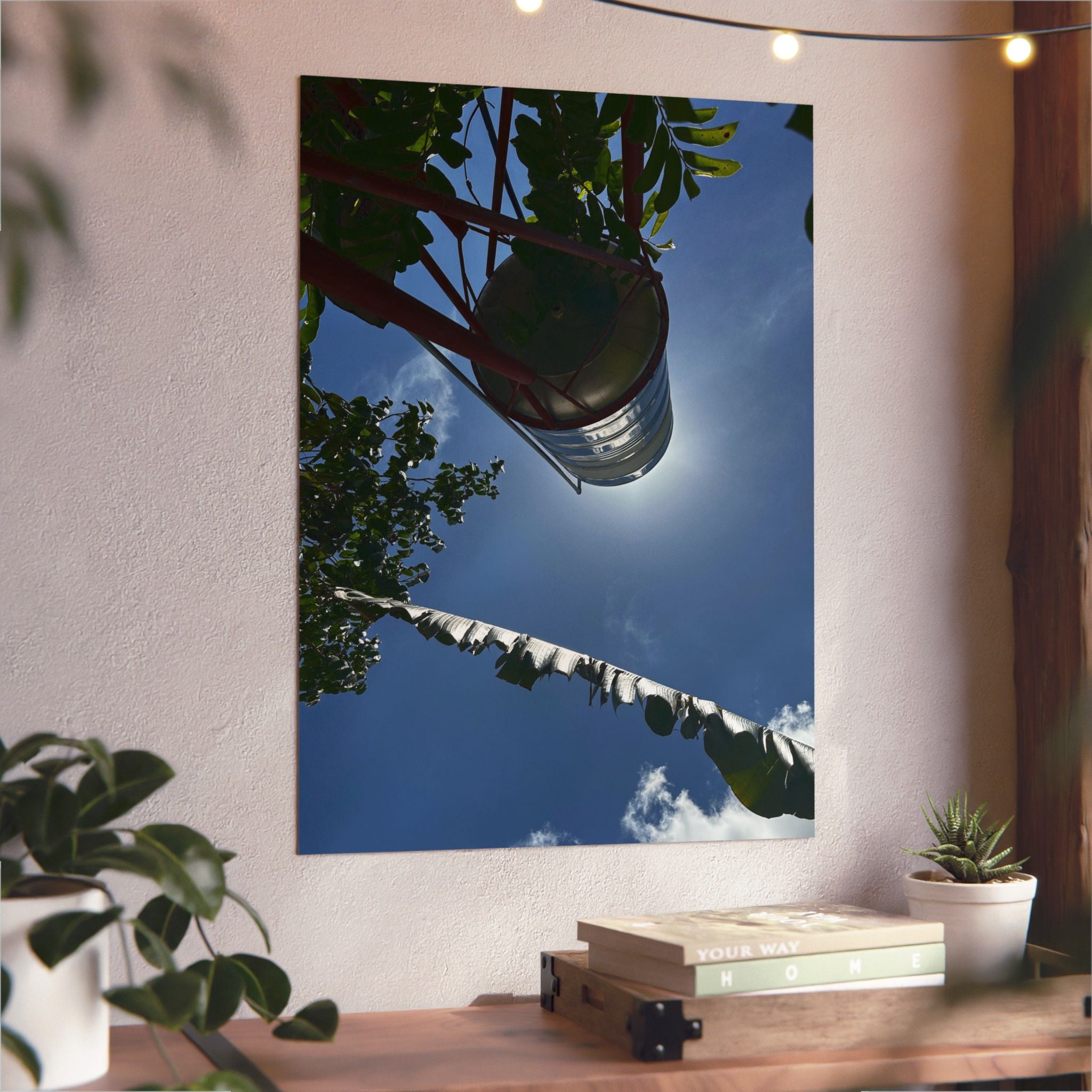 Aluminium Kunstdruck hidden sun