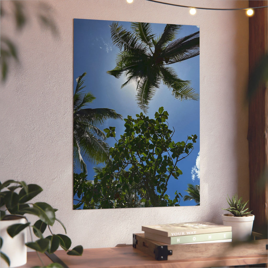 Aluminium Kunstdruck pinoy palms