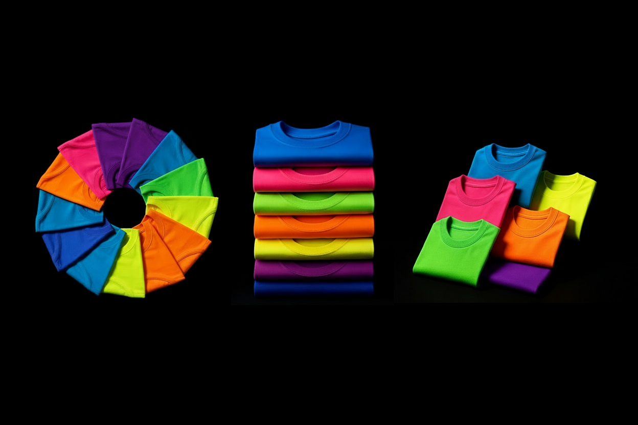 Kombiniertes T-Shirt Hero-Mockup in hoher Auflösung